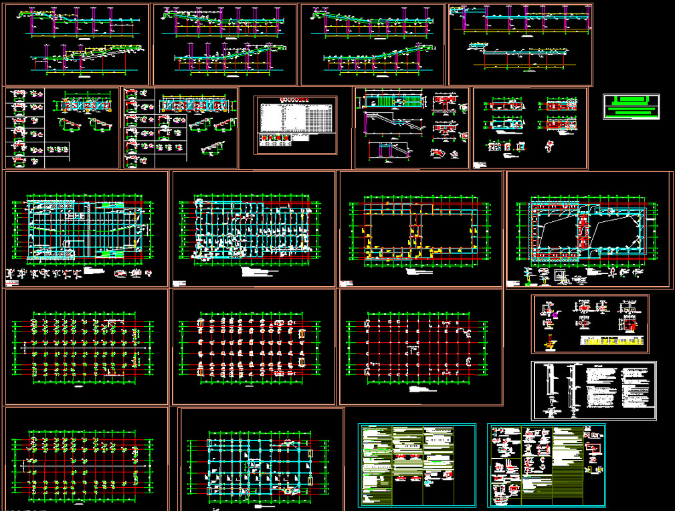 贵阳钢结构报告厅图纸